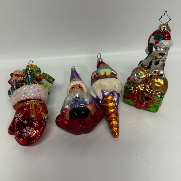 Christopher Radko Holiday Ornament Collection - Red Gold Purple